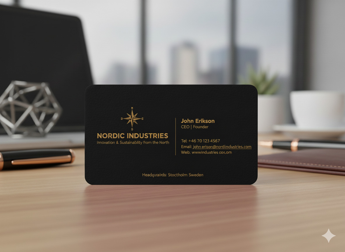 Lyxiga visitkort från Brizelontrizelon