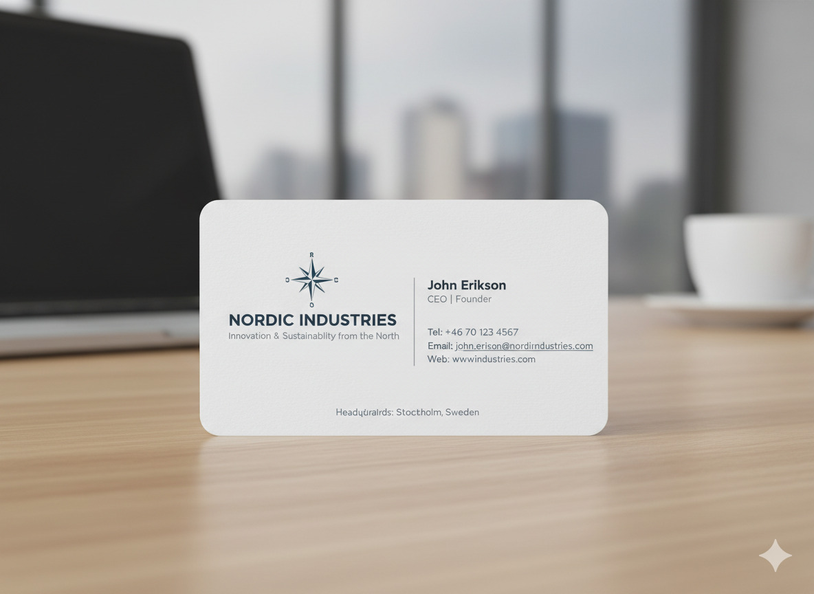 Standard visitkort från Brizelontrizelon